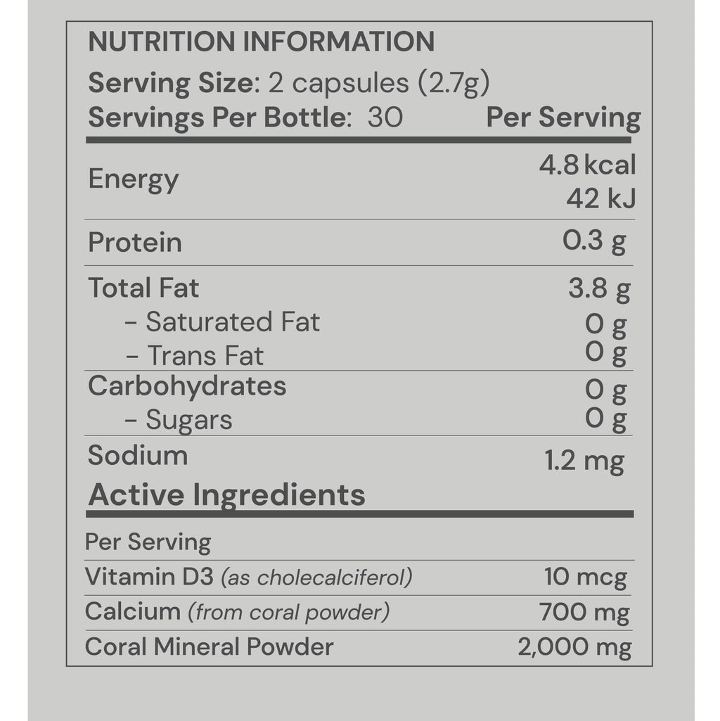 Lovini Coral Calcium (60 Capsules) x3 bottles - Lovini Health