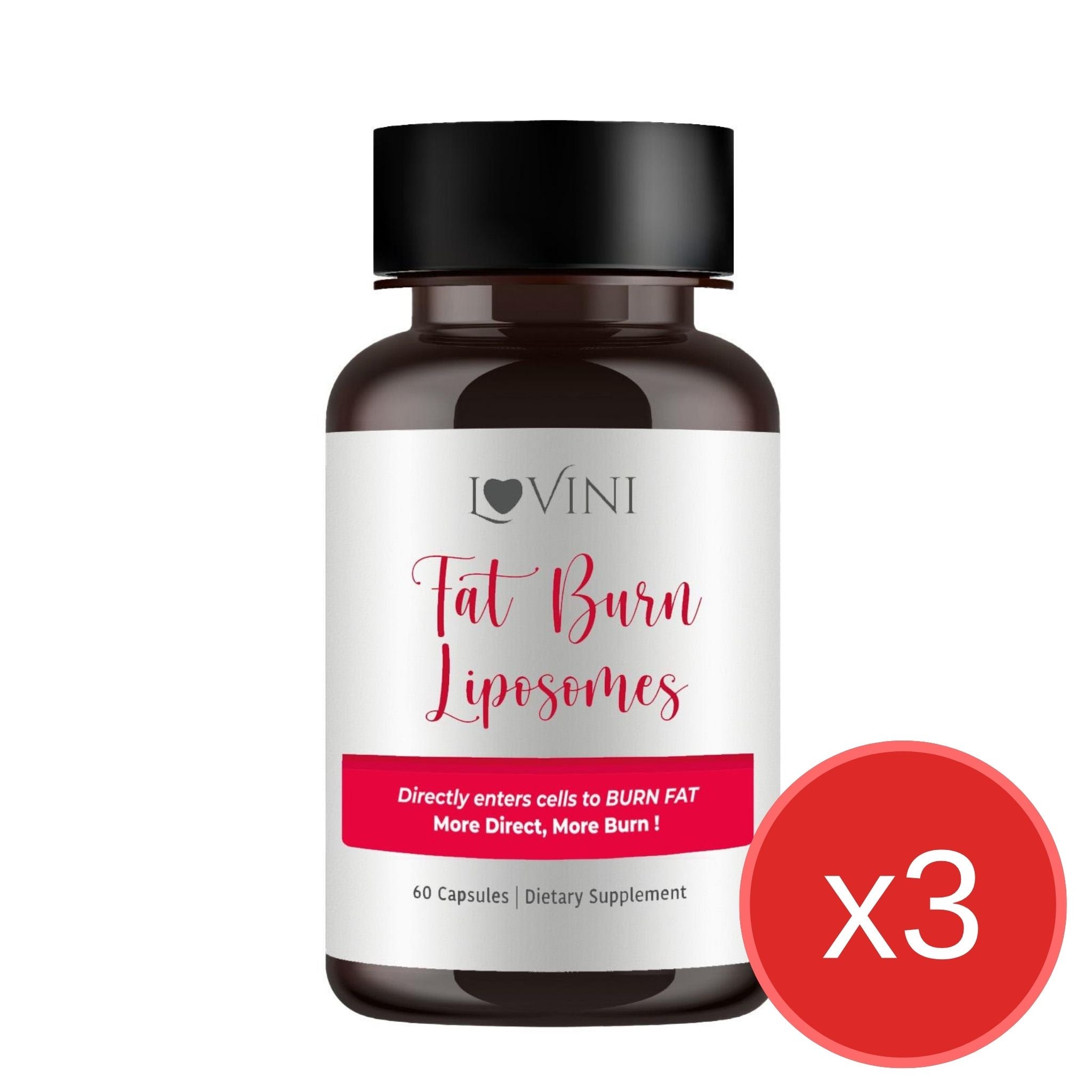 Lovini Fat Burn Liposomes (60 Capsules) x3 bottles - Lovini Health