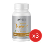Lovini Turmeric with BioPerine® (60 Capsules) x3 bottles - Lovini Health