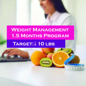 Adult Weight Management Program – 1.5 Months (Target -10 lbs)