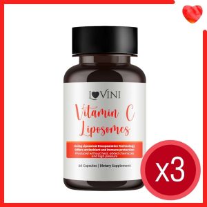Lovini Vitamin C Liposomes (60 Capsules) x3 bottles